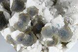 Multi-Colored, Stepped Fluorite on Milky Quartz - Inner Mongolia #179969-3